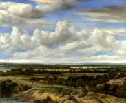 Philips Koninck - An Extensive Landscape with a Road by a River